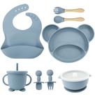 Kit de Alimentação Infantil Formato de Urso 8 Peças - SE521