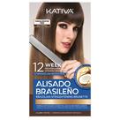 Kit de alisamento de cabelo Kativa Brazilian Brunette 12 semanas