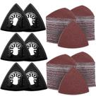 Kit de almofadas de lixamento de ferramentas oscilantes towbluii 136 unidades com lixa
