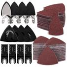 Kit de almofadas de lixar para ferramentas oscilantes towbluii 162 unidades com lâminas