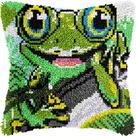 Kit de almofadas Latch Hook veirousa Naughty Frog para adultos