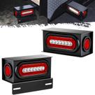 Kit de alojamento para caixas de luz de reboque Partsam com 6 LEDs ovais