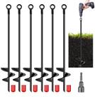 Kit de Anclajes Isohit 6 Piezas 76 cm Barrena para Tierra para Remolque y Refugios Kit de Anclajes Isohit 6 Piezas 76 cm Barrena para Tierra para Remolque y Refugios