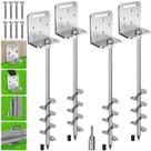 Kit de Anclajes para Tierra BeneLabel 24" con 4 Estacas de Anclaje