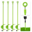 Kit de Anclas de Tierra MAZING de 45 cm de Largo con Cuchilla en Espiral de 4 Piezas para Trabajo Pesado