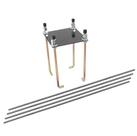 Kit de âncora de basquete Silverback de 7 polegadas