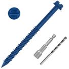 Kit de ancoragem de parafuso de concreto Etauwe 1/4 x 82,5 mm azul 100 PCS