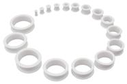 Kit de anéis para alongamento de fimose com 20 peças em silicone