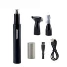 Kit de aparador e aparador de pelos nasais elétrico USB 3 em 1 Kit de aparador e aparador de pelos nasais elétrico USB 3 em 1