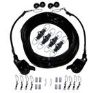Kit de Aparelhamento Duplo Rupp Marine com Lok-Ups e Nok-Outs - Mono Preto 260' Kit de Aparelhamento Duplo Rupp Marine com Lok-Ups e Nok-Outs - Mono Preto 260'