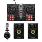 Kit de aprendizagem de DJ Hercules DJ Inpulse 200 MK II com fones de ouvido HD45 e monitor de DJ 32 alto-falantes
