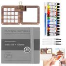 Kit de aquarela, conjunto de viagem, escova de caixa de madeira de 12 cores Kit de aquarela, conjunto de viagem, escova de caixa de madeira de 12 cores