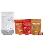 Kit de aquecimento de cera Happy Wax Marble Signature (Savory) com derretimento