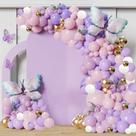 Kit de arco de balão Banyeyun Butterfly 152 unidades para decoração de festa