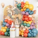 Kit de arco de balão BTZO Boho Rainbow com balões coloridos