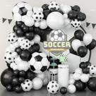 Kit de arco de balão de futebol, 86 peças, tema de futebol