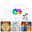 Kit de arco de balão iluminado AerWo 2,5 m e 1,8 m para decoração de festas