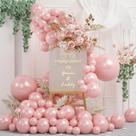Kit de arco de balão OTLGEUA Pearl Pink 78 unidades com tamanhos diferentes