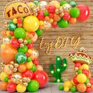 Kit de arco de balão SHERYL DECOR Mexican com balões de taco