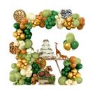 Kit De Arco De Balões De Animais Da Selva Para Meninos, Decoração De Festa De 1º Aniversário, Chá De
