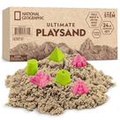 Kit de areia a granel Play Sand NATIONAL GEOGRAPHIC de 24 libras com 6 moldes
