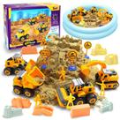 Kit de areia de construção YIDESTARS Play com 1,0 kg e 4 caminhões