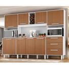 Kit de Armários para Cozinha Mdp 8 Portas 3 Gavetas Apollo