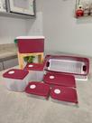 Kit de Armazenamento Tupperware 7 Peças Freezer Bordeaux