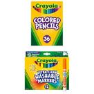 Kit de Arte Crayola com 36 Lápis de Cor e 12 Marcadores Laváveis