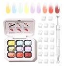 Kit de arte de unhas AOBOO Ombre Gel para unhas com esponjas de unhas Kit de arte de unhas AOBOO Ombre Gel para unhas com esponjas de unhas