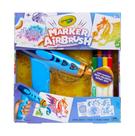 Kit de arte em spray Crayola Marker Airbrush com 8 marcadores laváveis
