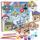 Kit de arte para janelas Horizon Group USA Paw Patrol com 5 Suncatchers