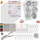 Kit de arte retrátil SWAKER, 166 unidades com filme retrátil, papel e lápis