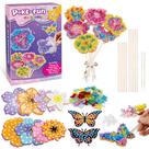 Kit de artes e ofícios Britik Poke Art Flower Bouquet Girls 8-12