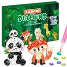 Kit de Artes e Ofícios Label - Crie seus Próprios Chaveiros GEM para Crianças