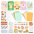 Kit de artesanato artístico AHANDMAKER Kit de fabricação de cartões de papel colorido
