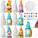 Kit de artesanato artístico Arrowbash, 6 peças, conjunto de bricolage de 13 cm de gnomo cerâmico Kit de artesanato artístico Arrowbash, 6 peças, conjunto de bricolage de 13 cm de gnomo cerâmico