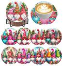 Kit de artesanato artístico ijbnhd Christmas Gnome Diamond Coasters 10x10 cm