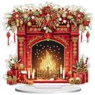 Kit de artesanato artístico VODAPYC DIY Enfeite de pintura de diamante de Natal
