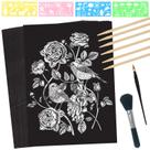 Kit de artesanato artístico ZOCONE Conjunto de papel de rascunho 50 folhas 20x28 cm
