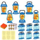 Kit de artesanato Chiisong Jesus Lights The Way Tissue Sign, 24 conjuntos Kit de artesanato Chiisong Jesus Lights The Way Tissue Sign, 24 conjuntos
