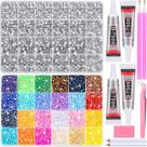 Kit de Artesanato com Strass Audab com Cola B7000, 40.000 Peças Kit de Artesanato com Strass Audab com Cola B7000, 40.000 Peças