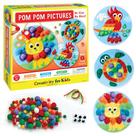 Kit de artesanato Creativity for Kids Pom Pom Pictures Animals 3-5+
