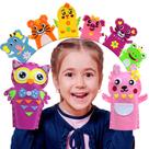 Kit de artesanato Creatoy Animal Hand Puppet para crianças de 4 a 9 anos