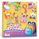 Kit de artesanato de chaveiros Clay Drama Planet Make Your Own Kids 6+