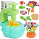 Kit de artesanato de flores REFTTENW para meninas de 4 a 10 anos - Buquês DIY Kit de artesanato de flores REFTTENW para meninas de 4 a 10 anos - Buquês DIY