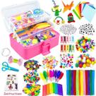 Kit de artesanato de suprimentos de arte e artesanato VLUSSO para crianças de 4 a 9 anos