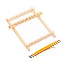 Kit de artesanato de tecelagem DIY, mini tear de madeira para crianças e meninas