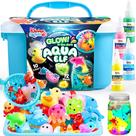 Kit de artesanato em gel de água que brilha no escuro da Klever Kits com 12 moldes