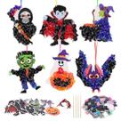 Kit de artesanato Fennoral Halloween para crianças, faça arte de pôquer com 12 unidades Kit de artesanato Fennoral Halloween para crianças, faça arte de pôquer com 12 unidades